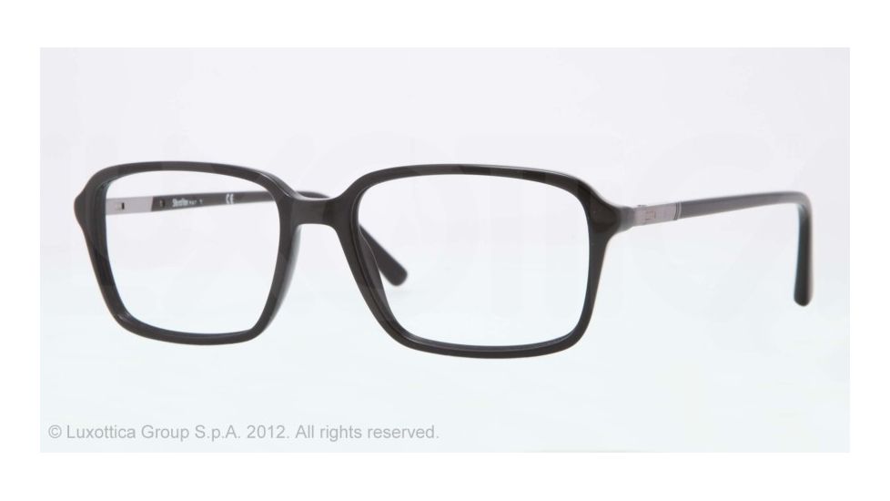 Sferoflex SF1138 Bifocal Prescription Eyeglasses C568-56 - Black Frame, Demo Lens Lenses