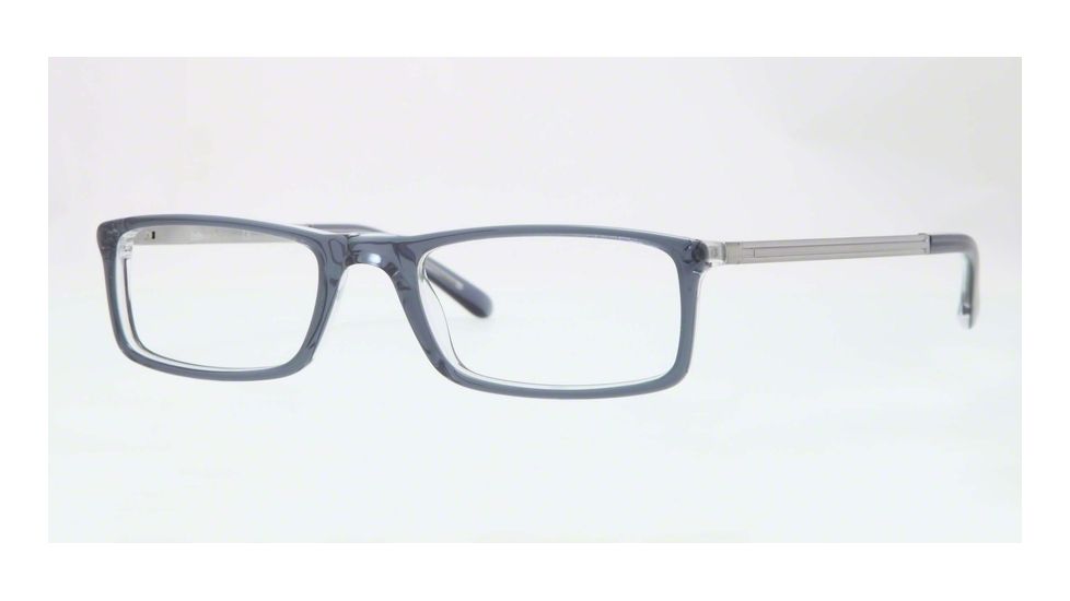 Sferoflex SF1139 Single Vision Prescription Eyeglasses C559-53 - Avio On Trasparent Frame