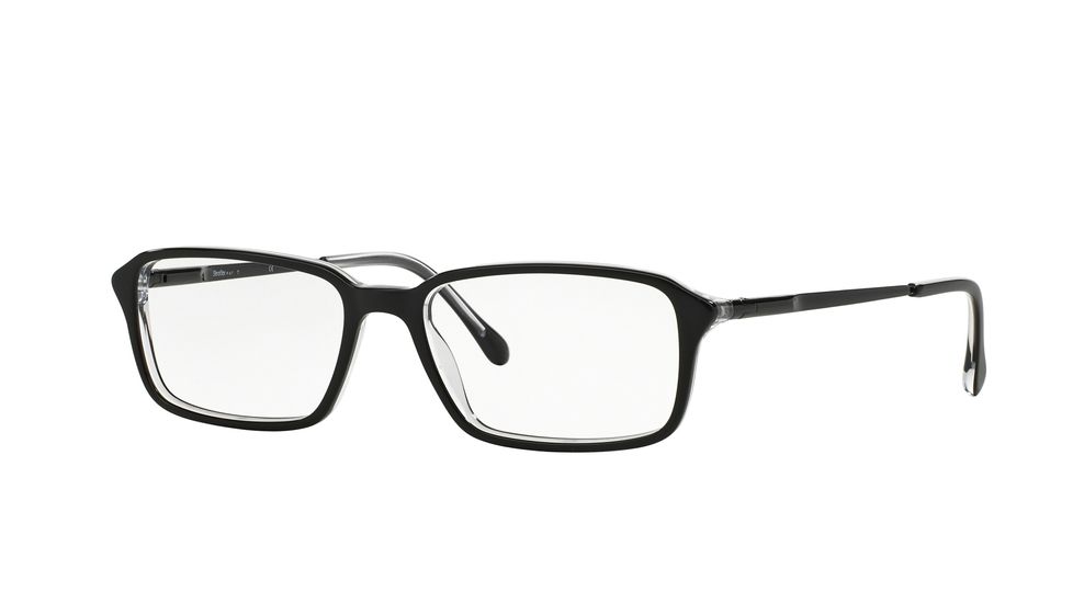 Sferoflex SF1140 Bifocal Prescription Eyeglasses C548-54 - Black On Trasparent Frame