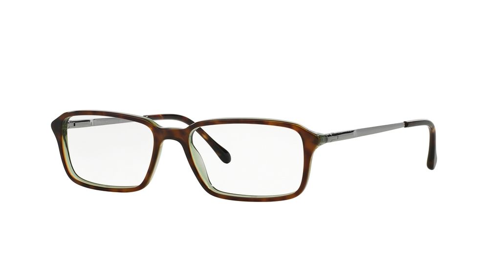 Sferoflex SF1140 Bifocal Prescription Eyeglasses C573-54 - Top Havana On Trasparent Green Frame