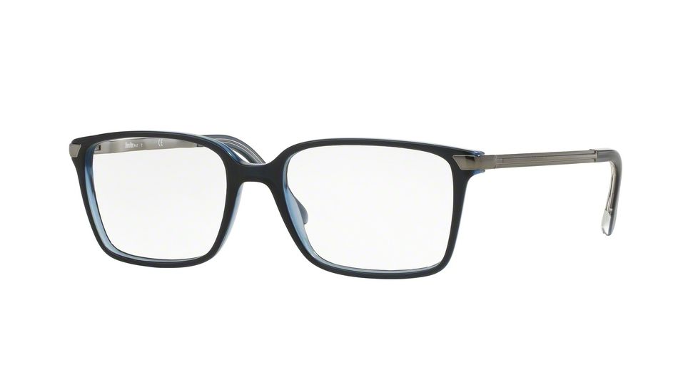 Sferoflex SF1143 Eyeglass Frames C584-53 - Top Blue On Opal Frame