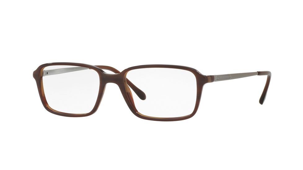 Sferoflex SF1144 Single Vision Prescription Eyeglasses C595-53 - Marble Brown Frame