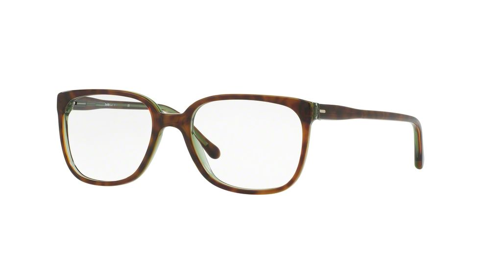 Sferoflex SF1145 Eyeglass Frames C526-53 - Top Havana On Opal Green Frame