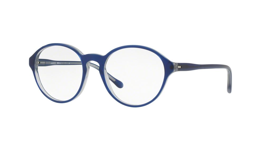 Sferoflex SF1146 Progressive Prescription Eyeglasses C611-51 - Opal Dark Blue Frame