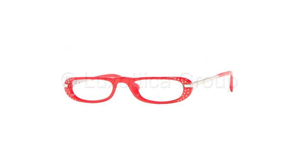 Sferoflex SF1532B SV Prescription Eyeglasses - Red Pastel Demo Lens Frame w/ 50 mm Diameter Lenses, C431-5019