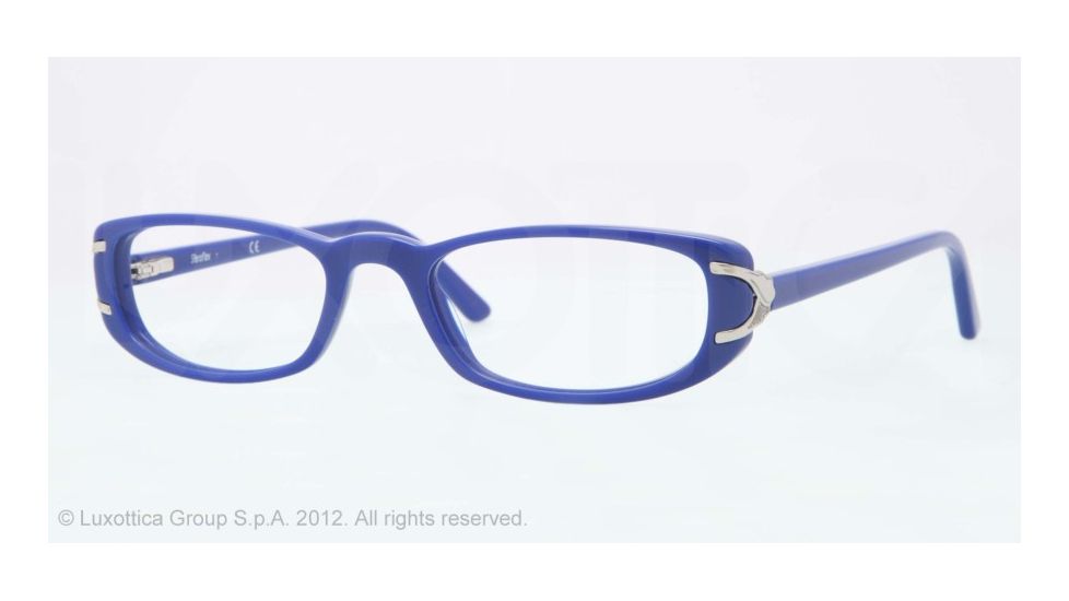 Sferoflex SF1550 Single Vision Prescription Eyeglasses C567-51 - Blue Frame, Demo Lens Lenses