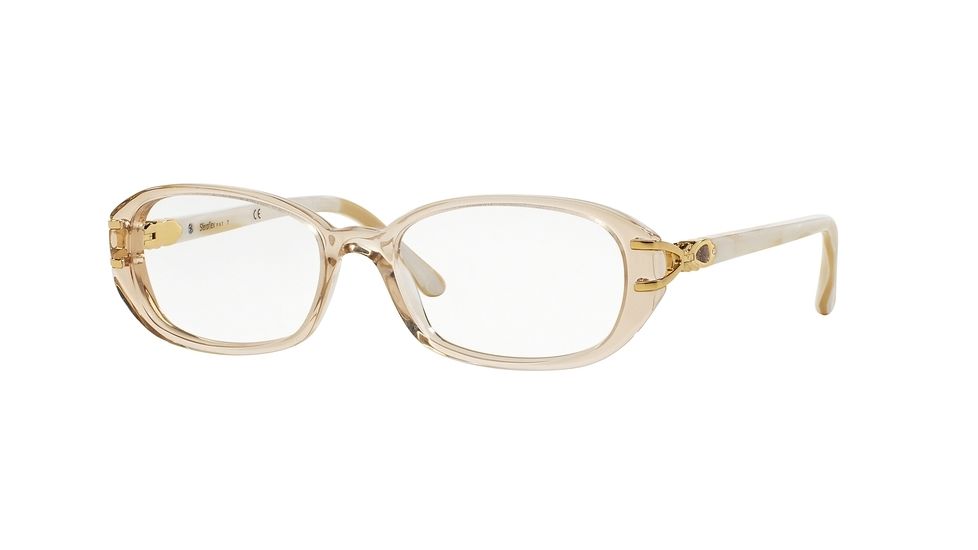 Sferoflex SF1552B Single Vision Prescription Eyeglasses C581-52 - Trasparent Beige Frame