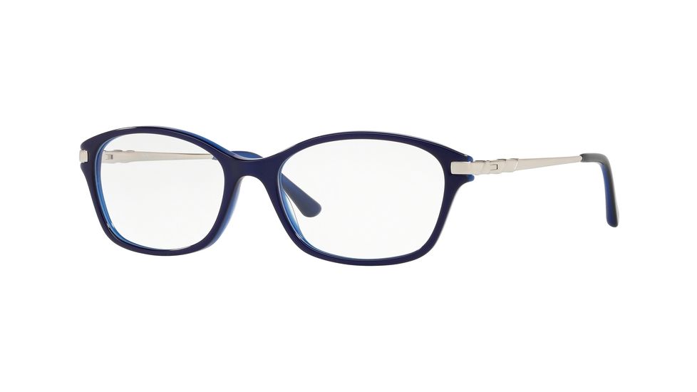 Sferoflex SF1556 Progressive Prescription Eyeglasses, 51mm, Top Blue On Opal Blue, SF1556-C631-51-PRO