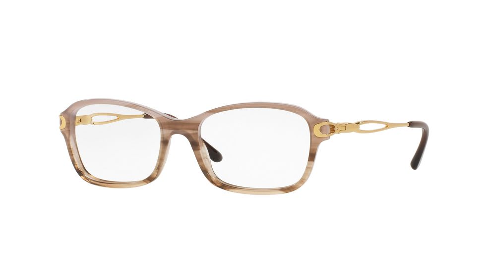 Sferoflex SF1557B Single Vision Prescription Eyeglasses C589-50 - Trasparent Light Brown Frame