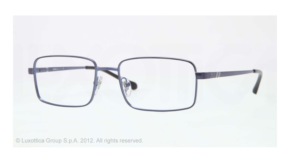 Sferoflex SF2248 Progressive Prescription Eyeglasses 473S-53 - Matte Dark Blue Frame, Demo Lens Lenses