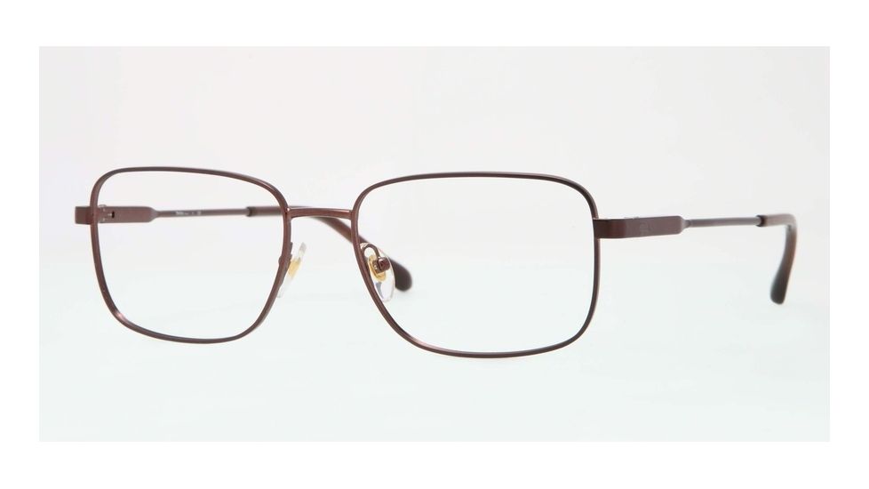 Sferoflex SF2257 Progressive Prescription Eyeglasses 355-53 - Matte - Dark Brown Frame, Demo Lens Lenses