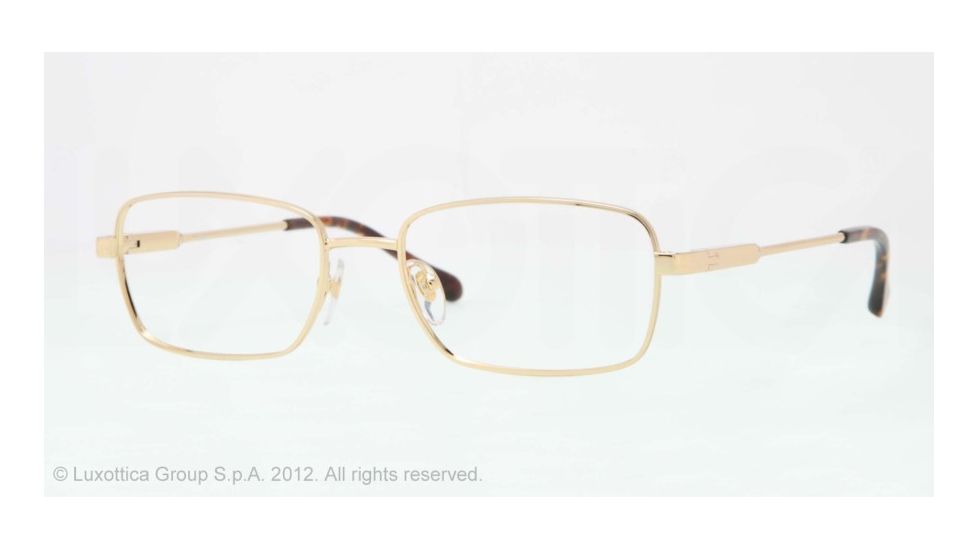 Sferoflex SF2258 Single Vision Prescription Eyeglasses 108-54 - Gold Frame, Demo Lens Lenses