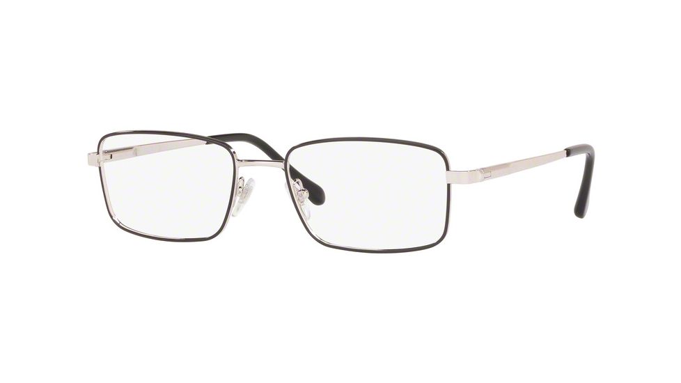 Sferoflex SF2271 Progressive Prescription Eyeglasses, 53mm, Silver/Black, SF2271-526-53-PRO