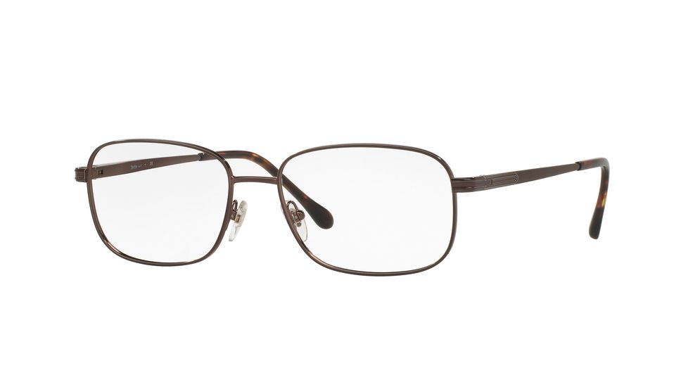 Sferoflex SF2274 Single Vision Prescription Eyeglasses 441-54 - Dark Shiny Brown Frame