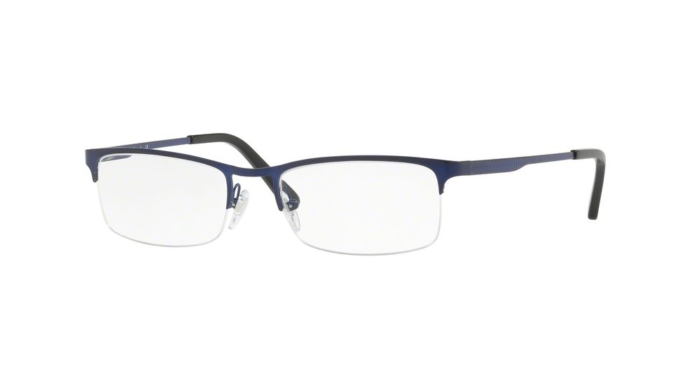 Sferoflex SF2276 Progressive Prescription Eyeglasses 473S-52 - Matte Dark Blue Frame
