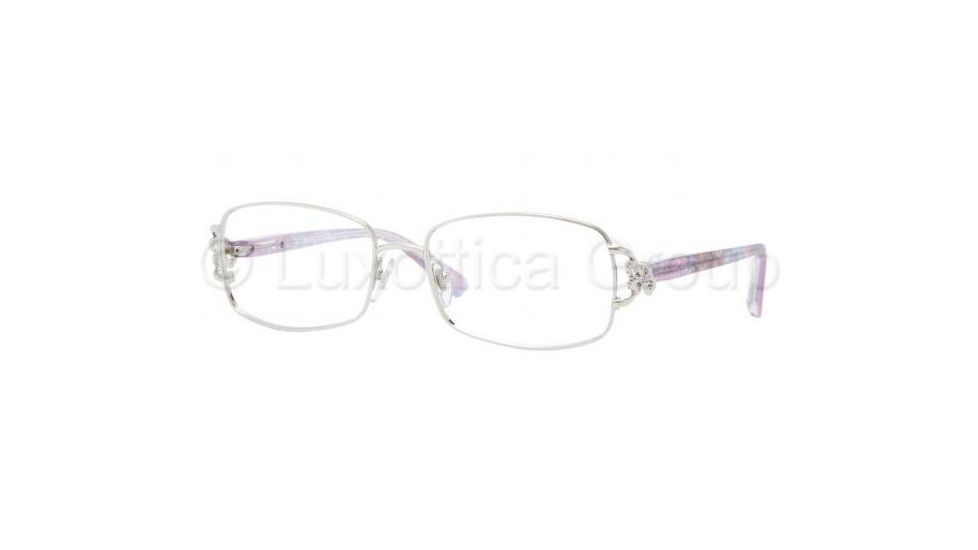 Sferoflex SF2569B Single Vision Prescription Eyeglasses 466-5216 - Palladium Frame, Demo Lens Lenses