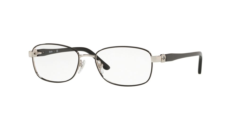 Sferoflex SF2570 Eyeglass Frames 526-52 - Silver / Black Frame
