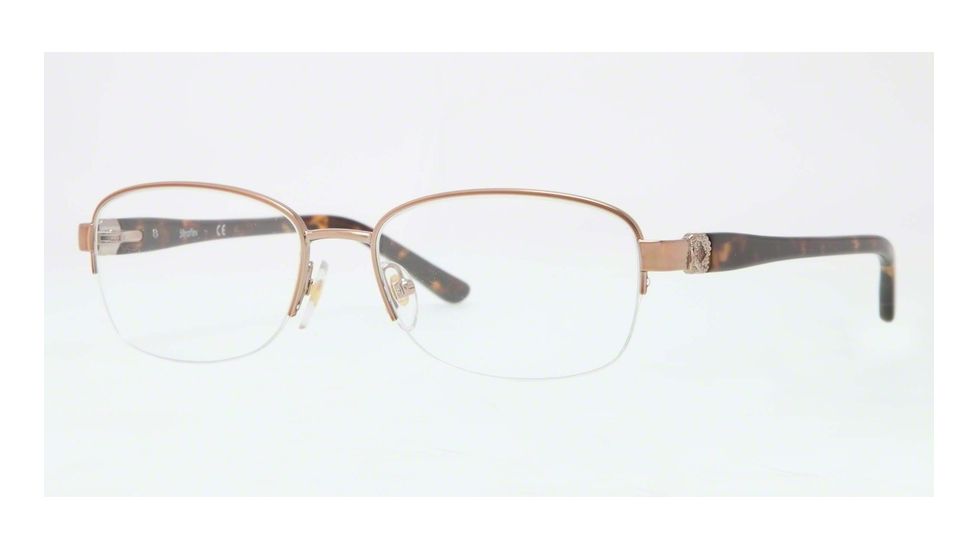 Sferoflex SF2571 Single Vision Prescription Eyeglasses 488-54 - Shiny Copper Frame, Demo Lens Lenses
