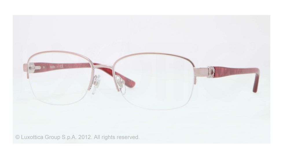 Sferoflex SF2571 Single Vision Prescription Eyeglasses 489-54 - Shiny Pink Frame, Demo Lens Lenses