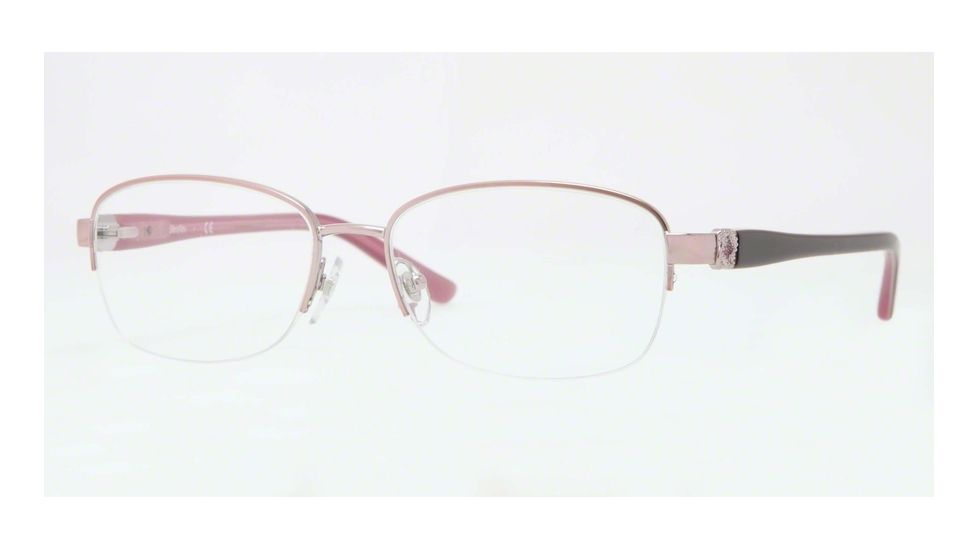 Sferoflex SF2571 Single Vision Prescription Eyeglasses 490-52 - Shiny Pink Frame, Demo Lens Lenses
