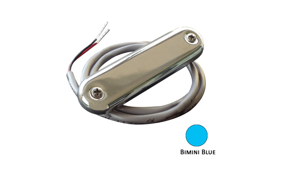 Shadow-Caster LED Lighting Courtesy Light w/2' Lead Wire - 316 SS Cover - Bimini Blue - 4-Pack 62544