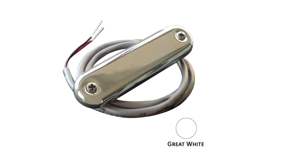 Shadow-Caster LED Lighting Courtesy Light w/2' Lead Wire - 316 SS Cover - Great White - 4-Pack 62545