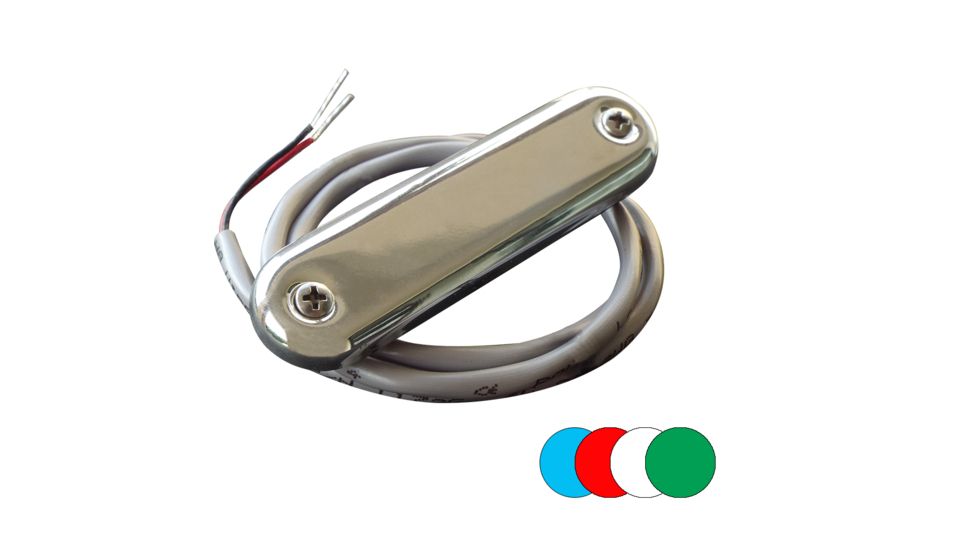 Shadow-Caster LED Lighting Courtesy Light w/2' Lead Wire - 316 SS Cover - RGB Multi-Color - 4-Pack 62547