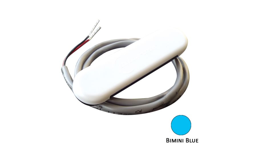 Shadow-Caster LED Lighting Courtesy Light w/2' Lead Wire - White ABS Cover - Bimini Blue - 4-Pack 62540