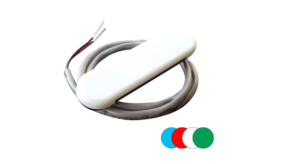 Shadow-Caster LED Lighting Courtesy Light w/2' Lead Wire - White ABS Cover - RGB Multi-Color - 4-Pack 62543
