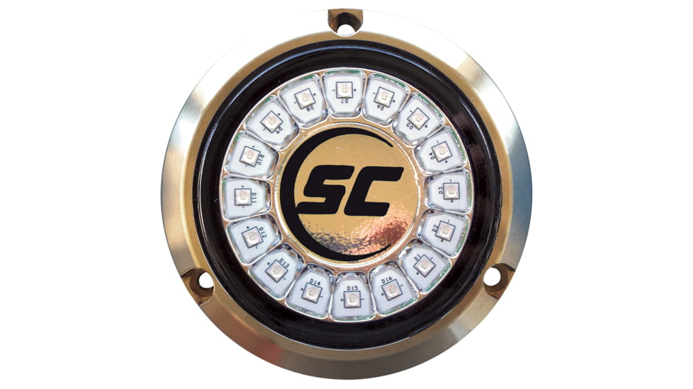 Shadow-Caster LED Lighting Great White Single Color Underwater Light - 16 LEDs - Bronze 70115
