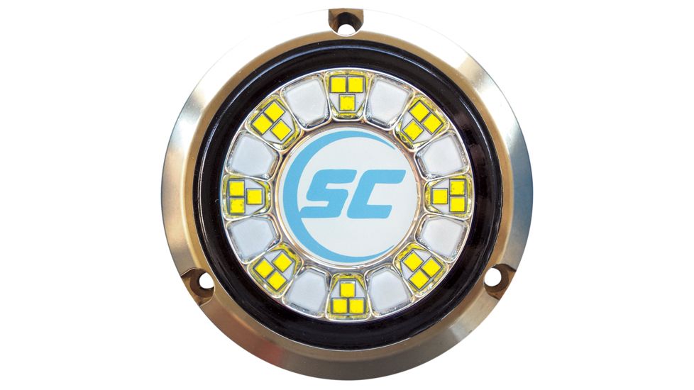 Shadow-Caster LED Lighting SCR-24 Bronze Underwater Light - 24 LEDs - Bimini Blue/Great White 65908