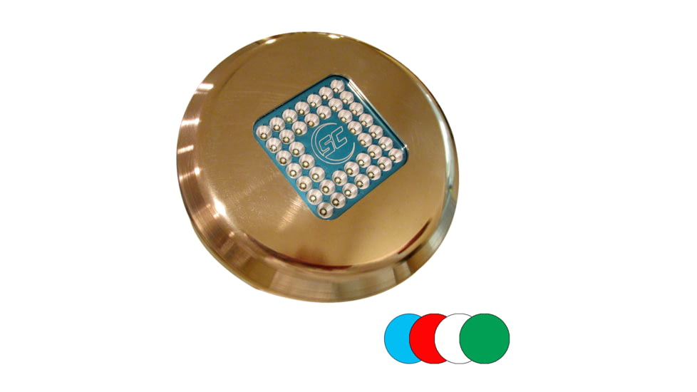 Shadow-Caster LED Lighting SCY-40 Yacht Series Color Changing Round LED Underwater Light w/20' Cable - Bronze Housing 62535