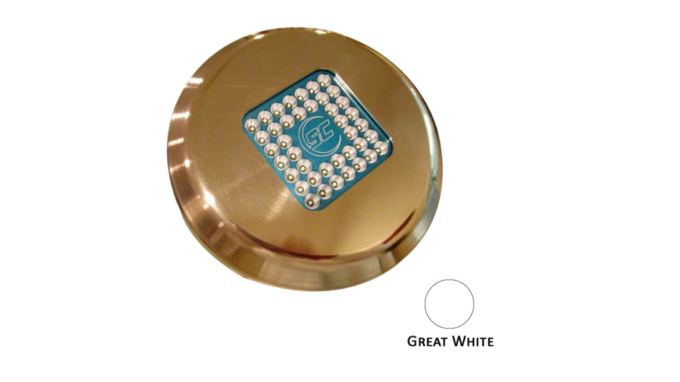 Shadow-Caster LED Lighting SCY-40 Yacht Series Round LED Underwater Light w/10' Cable - Bronze Housing - Great White 62534