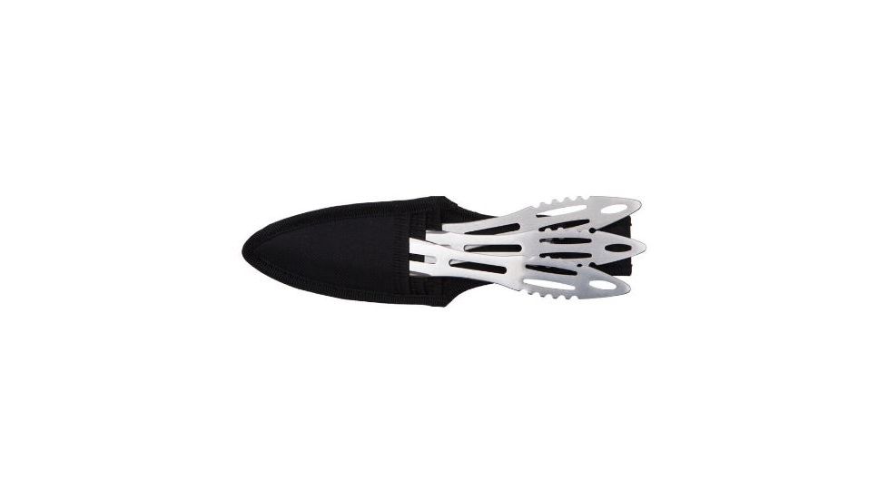 Shadow Cutlery Silver Hornet Triple Thrower Set, Silver, .8 LB SH3571