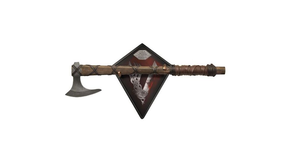 Shadow Cutlery Vikings - Axe of Ragnar Lothbrok - Limited Edition, Brown/Silver, 2.4LB SH8000LE
