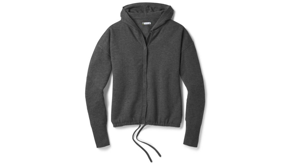 Smartwool Shadow Pine Sweater Jacket-Women's, Medium Gray Heather, Extra Small, SW000324084-XS