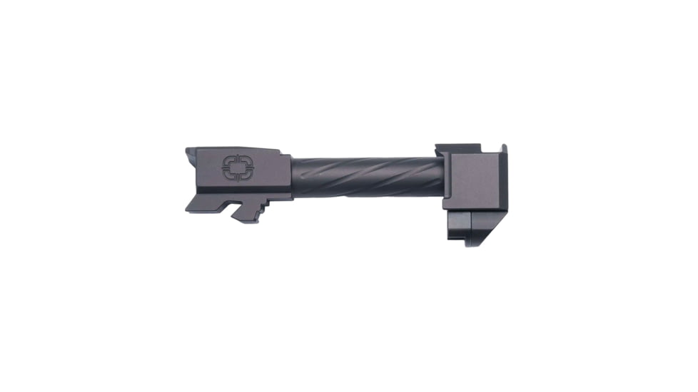 Shadow Systems CR920 9mm Luger Non-Threaded Pistol Barrel with Compensator, 3.66in, Nitride, Black, SGK-CRP-NIT