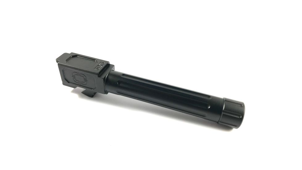 Shadow Systems G17 Match Barrel,Gen1-4,Threaded Fluted,Black DLC SG9F-01-03TF-DLC