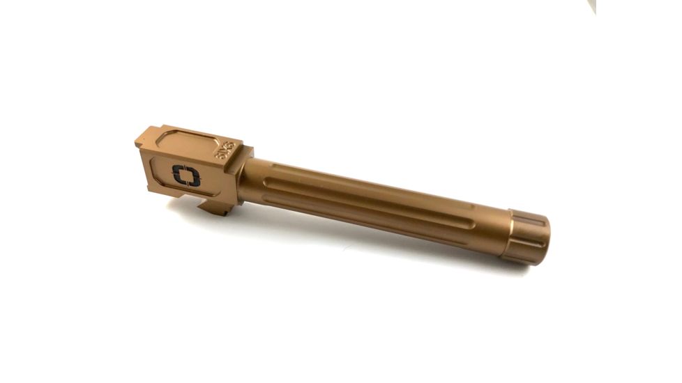 Shadow Systems G17 Match Barrel,Gen1-4,Threaded Fluted,Bronze TiN SG9F-01-03TF-BRZ