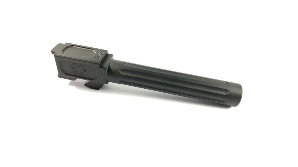 Shadow Systems G17 Match Barrel,Gen1-4,Unthreaded Fluted,Black DLC SG9F-01-03F-DLC
