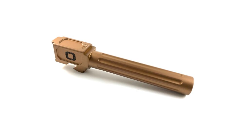 Shadow Systems G17 Match Barrel,Gen1-4,Unthreaded Fluted,Bronze TiN SG9F-01-03F-BRZ
