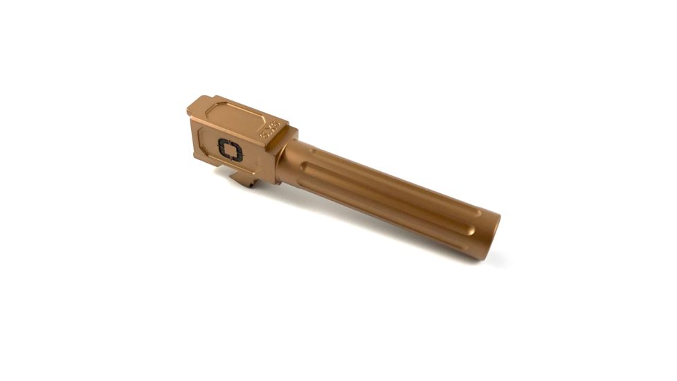 Shadow Systems G19 Match Barrel,Gen1-5,Unthreaded Fluted,Bronze TiN SG9C-01-03F-BRZ