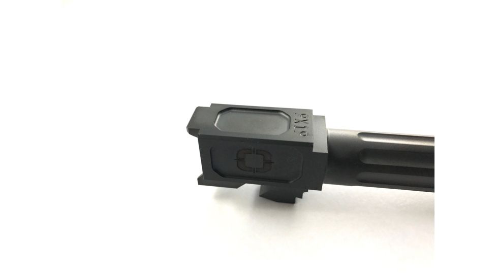 Shadow Systems Match Barrel, G17 Compatible, Threaded Fluted, Nitride, Black, SG9F-00-03TF-NIT