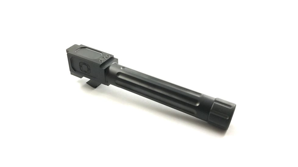 Shadow Systems Match Barrel, G19 Compatible, Threaded Fluted, Nitride, Black, SG9C-00-03TF-NIT