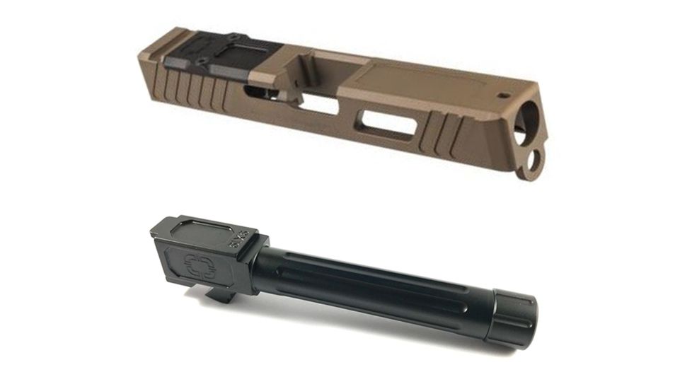 Shadow Systems OpticsPlanet Combat Special Glock 17 Pistol Slide Gen 3 with Match Threaded Barrel - FDE