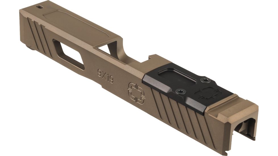 OpticsPlanet Exclusive Shadow Systems OpticsPlanet Exclusive Combat Special Glock 19 Gen3 Pistol Slide w/Cover Plate, Flat Dark Earth, SG9C-00-02OP-FDE
