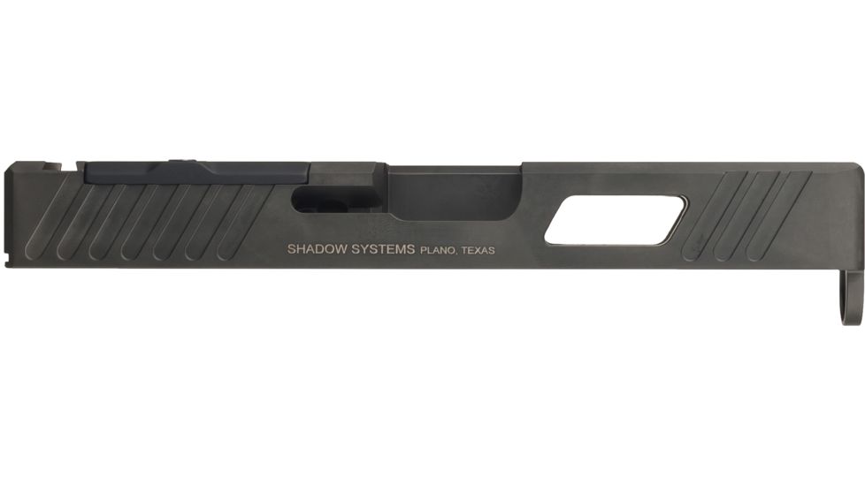 Shadow Systems OpticsPlanet Combat Special Glock 19 Gen4 Pistol Slide w/Cover Plate, DLC, Black, SG9C-00-02OP4-DLC