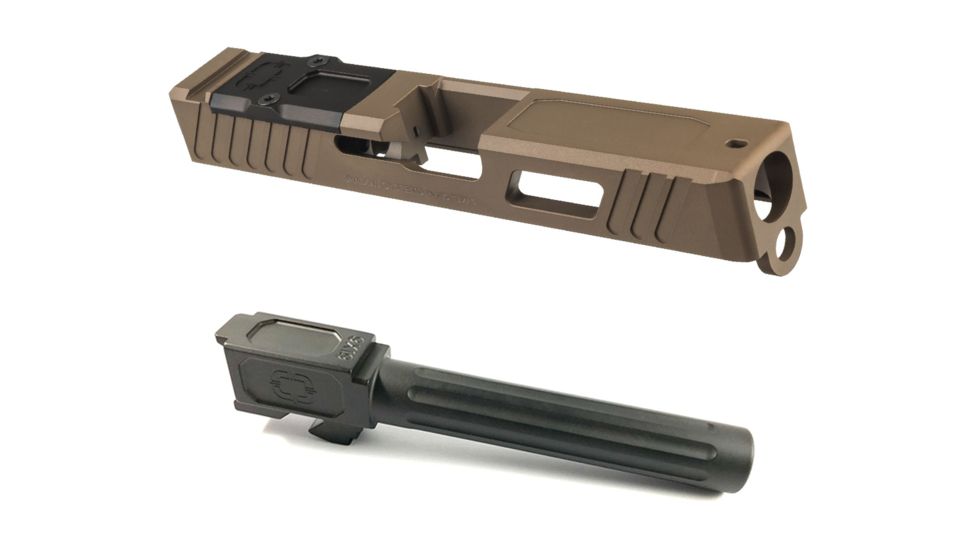 Shadow Systems OpticsPlanet Combat Special Glock 19 Pistol Slide Gen 3 with Match Barrel - FDE
