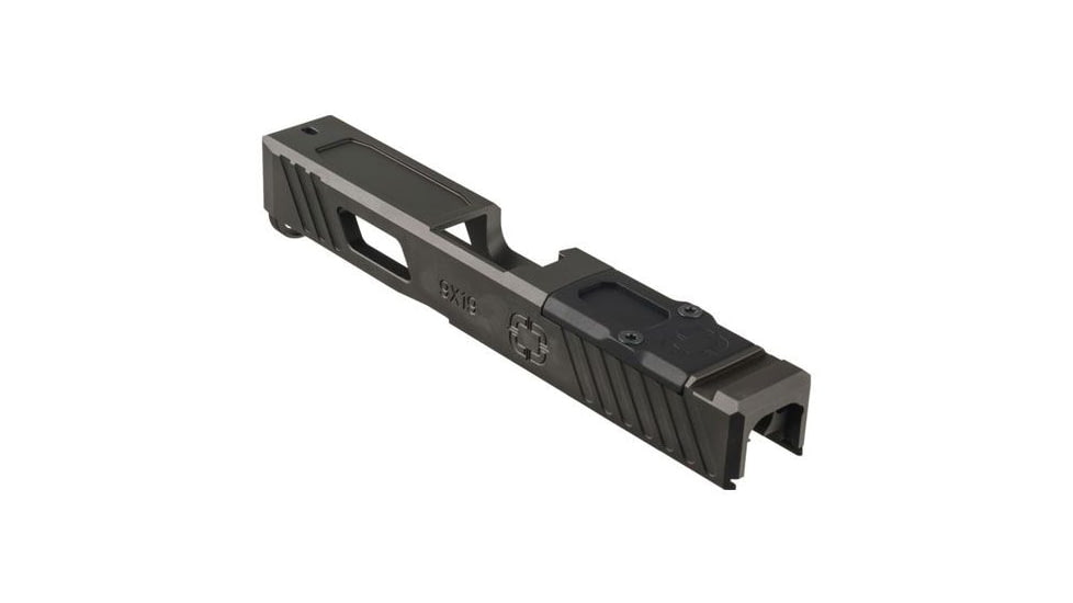 Shadow Systems OpticsPlanet Exclusive Combat Special Glock 19 Gen4 Pistol Slide w/Cover Plate, DLC, Black, SG9C-00-02OP4-DLC