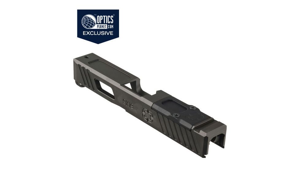 Shadow Systems OpticsPlanet Exclusive Combat Special Glock 19 Gen4 Pistol Slide w/Cover Plate, DLC, Black, SG9C-00-02OP4-DLC